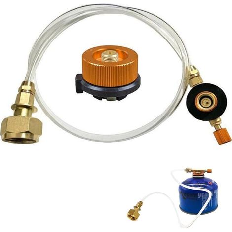 1 Stück Gasflaschenadapter, Campingkocheradapter, Butangaskartusche, Campinggasnachfüllung, Propangasschlauch Für Reisen, Camping Im Gelände, Picknick