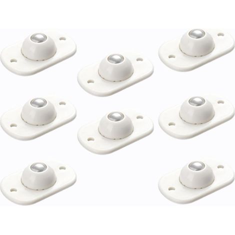 Set Mit 8 Mini-kugelrollen Aus Kunststoff Mit Selbstklebefunktion, 360° Drehbar – Für Kleine Möbel Und Aufbewahrung