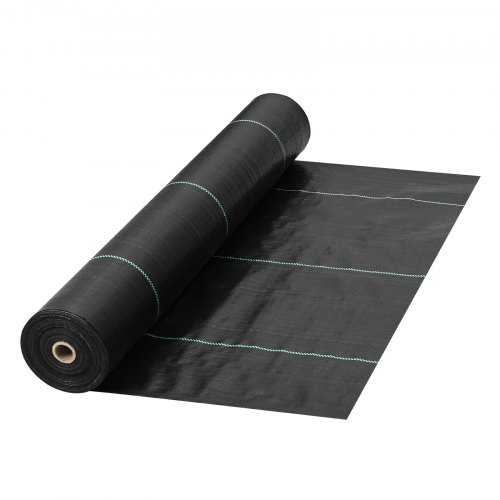 Unkrautvlies, 5,8 Unzen Gartenvlies, 0,9 X 91,4 M Abdeckmatte, Robustes Gewebtes Graskontroll-geotextil Unkrautgewebe Unkrautfolie Unkrautfolie Für Garten, Terrasse, Schwarz