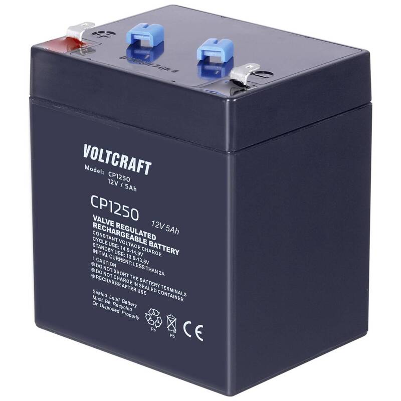 [neuwertig] B-ware Voltcraft Bleiakku Batterie 12v 5ah Wartungsfrei Lageunabhängig Wiederaufladbar