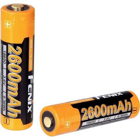 [gebraucht] B-ware Fenix Spezial-akku Batterie Li-ion Arb-l18-2600 Flat-top Akku 2600 Mah 1 Stück