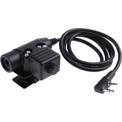 Fenoplasticau94 Kenwood 2-pin Push-to-talk Ptt-anschluss Für Airsoft-walkie-talkies Z113-ken