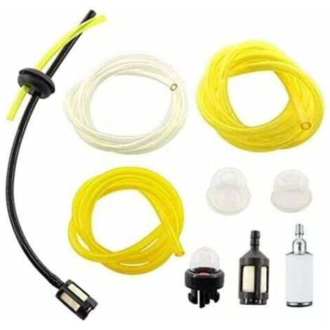 Fenoplasticaulisem Set Mit 3 Kraftstoffschläuchen Und Benzinfilter Für Kettensägen, Freischneider, Stihl, Husqvarna, Partner, Mcculloch, Echo, Poulan, Ryobi Und Troy Bilt.