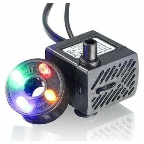 Fenoplastica Mini-wasserpumpe Mit Led 150l/h 2w Für Kleine Aquarien, Gärten, Springbrunnen, Gartenteiche, Aquarienpumpen.