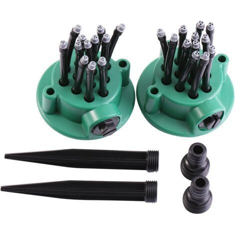 Fenoplastica 2er-set 360° Rasensprenger, Verstellbares Gartenbewässerungssystem Für Blumen, Kräuter Und Pflanzen