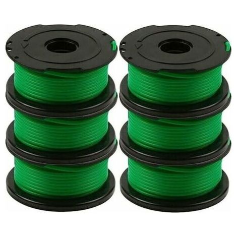 Fenoplastic 6er-pack Trimmerfaden, Je 6 M – Kompatibel Mit Black & Decker Gl7033, Gl8033 Und Gl9035 – Strapazierfähiges Material Für Präzises Schneiden