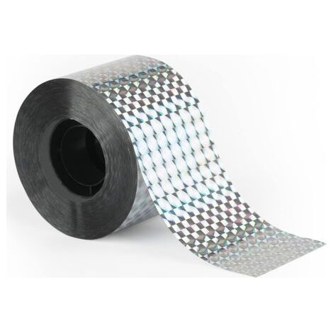 Fenoplastica Taubenabwehrband, 50 M, Wetterfeste Polyesterfolie, Vogelabwehr Für Balkone Und Gärten, Wirksam Gegen Spatzen Und Krähen – 10 Mm X 50 M