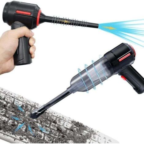 Fenoplastica 3-in-1 Computer-staubsauger, Druckluftgebläse, Kabelloser Tragbarer Handstaubsauger, Tastaturreinigungsset, Elektrische Druckluftdose
