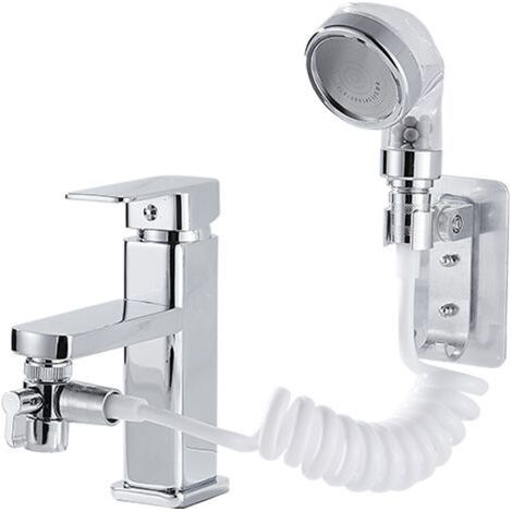 Fenoplastica Handbrause-set Für Waschbecken, Handbrause Mit 3 Strahlarten Zum Haarewaschen, Badezimmer, Waschküche, Waschraum