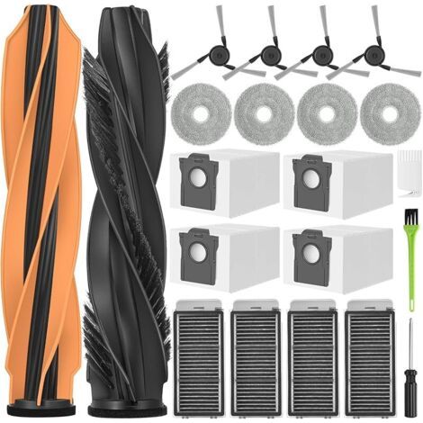 Fenoplasticaforehill Zubehör Für Dreame X50 Ultra Complete/ L40s Pro Ultra / L50 Pro Ultra Ersatzteile X50 Master 2 Hauptbürste 4 Staubbeutel 4 Reinigungstücher 4 Filter 4 Bürsten