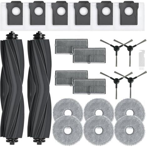 Fenoplastica Zubehörset Für Dreame L10s Ultra Gen 2/ L10s Pro Ultra Heat/ L40 Ultra Ae/ X30 Ultra/mova E30 Ultra, 2 Hauptbürsten, 6 Staubbeutel, 6 Wischpads, 4 Filter, 4 Seitenbürsten