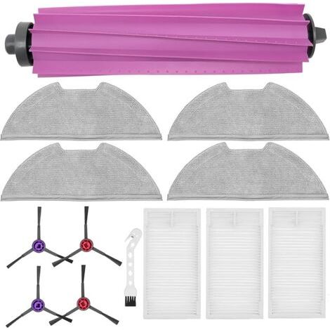 Fenoplasticaforehill Zubehör Für Eureka E20 Plus Saugroboter: Hauptbürste, 4 Reinigungstücher, 4 Seitenbürsten, 3 Filter