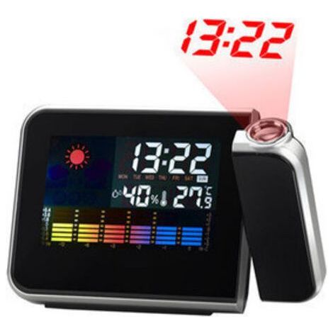 Fenoplastica Deckenprojektionswecker, Digitaler Projektorwecker, Led-digitalprojektionswecker Mit Lcd-zeitanzeige, Temperatur- Und Datumsanzeige, 12- Und 24-stunden-usb-ladefunktion Für Schlafzimmer,