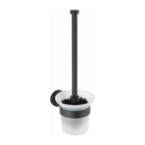 Fenoplasticaulisem Bosio Schwarze Wand-wc-bürste, Hänge-wc-bürste, Schwarze Wc-bürste, Edelstahl, 10 X 35 X 14 Cm, Mattschwarz