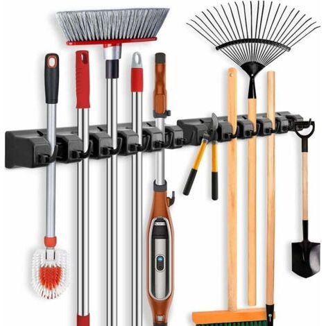 Fenoplastica Mopphaken, Mopphalter, Hängender Mopphalter, 2 Stück, H5-upgrade, Schwarzes Abs