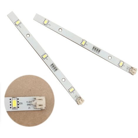 Fenoplastical 2er-pack Led-lichtleisten, 16 Cm, Tageslichtweiß 5700k, 12v Dc, Für Kompatible Kühlschränke Und Gefrierschränke - Mddz-162a