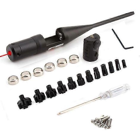 Laserkalibrator Aus Aluminiumlegierung, Frei Drehbarer Laserkalibrator, Verstellbarer Adaptersatz Mit 12 Verstellbaren Adaptern Und Roter Kontrollleuchte