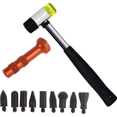 Autobeulenreparaturset, Beulenreparaturwerkzeug, Gummihammer Mit Schlagstift