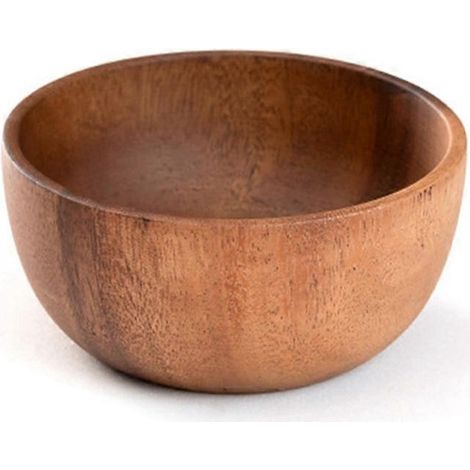 Runde Salatschüssel Aus Holz, Dessertständer, Serviertablett Für Obst, Salate, Vorspeisen Und Suppen, Ideal Für Zuhause Und Cafés.