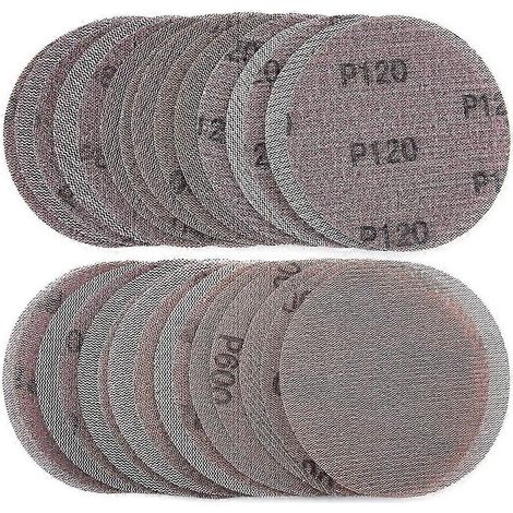 30 Schleifscheiben Aus Netzgewebe, 125 Mm, Körnung 80–600, Mit Klettverschluss, Für Schleifmaschinen. Neue Ersatzscheiben.