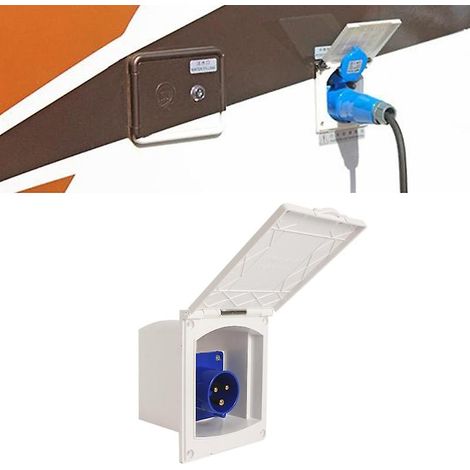 Universelle Wohnwagensteckdose, Wasserdicht, Versenkt, 16 A