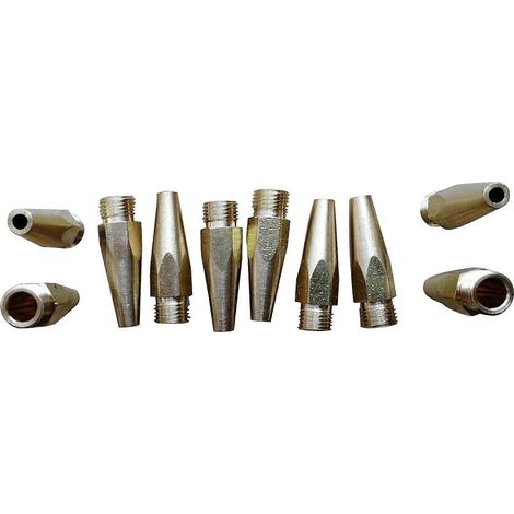 10 Ersatz-metalldüsen Für Sandstrahlpistole (ft-lackierpistolen-set)