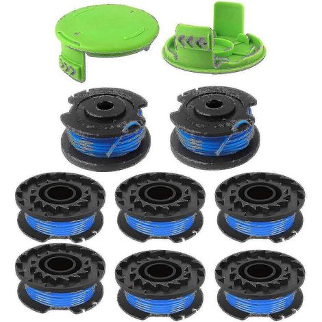 Trimmerfadenspule Für Greenworks 24v 40v 80v (8 Spulen, 2 Kappen)