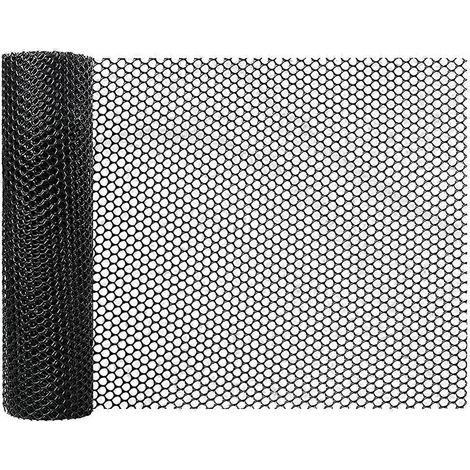Schwarzer Kunststoff-hühnerdraht, 40 Cm (15,7 Zoll) Hoch Und 3 M (10 Fuß) Lang, Sechseckiger Zaun Für Gartenbau, Geflügel- Und Hühnerzucht.