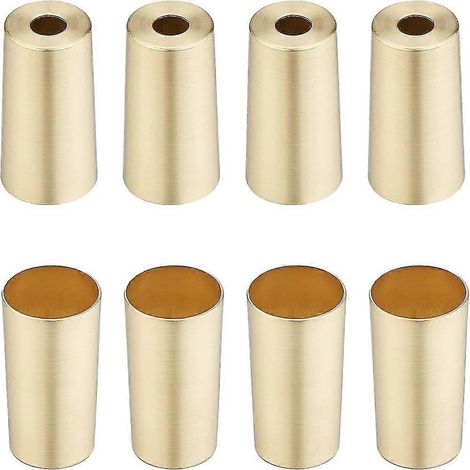 Set Mit 8 Metall-schutzkappen Für Tisch-, Stuhl- Und Säulenbeine. Innenmaße: 2,5 X 5 Cm (1 X 2 Zoll).