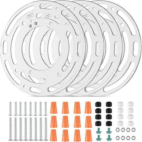 Verbesserte Universelle Montagehalterungen (4er-set) Mit Schrauben Und Muttern Für Decken- Und Wandleuchten