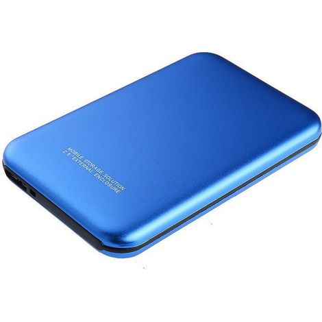 Externe 2,5-zoll-usb-3.0-festplatte, Blaues Metallgehäuse, Plug & Play, Tragbarer Desktop-pc