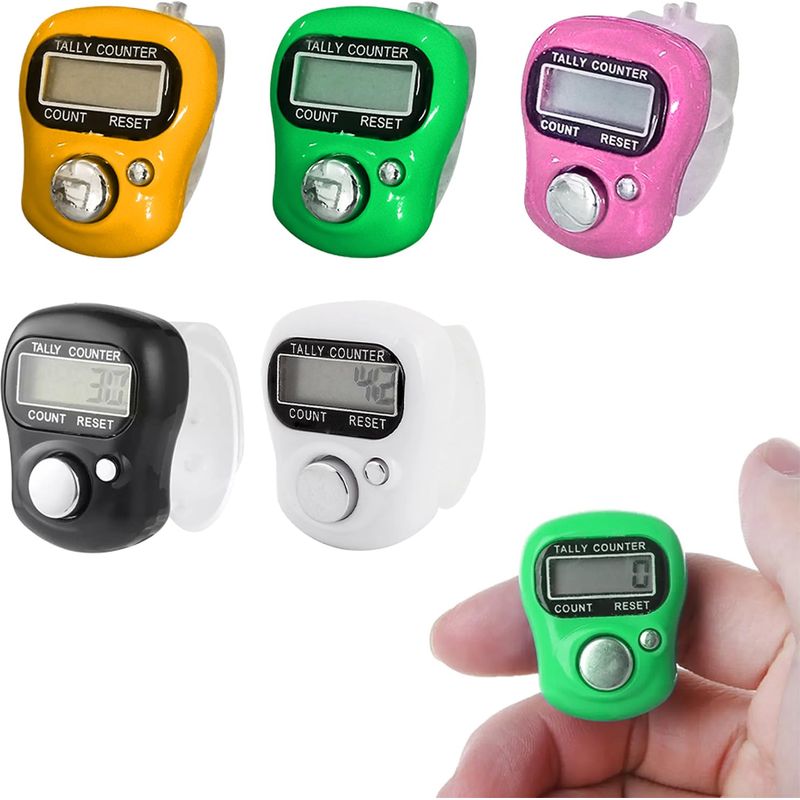 Zähler, Handzähler, Digitalzähler, Klickzähler, Digitalzähler, Elektronischer Zähler, Elektronischer Zähler, Zählwerk, Reihen-zähler, Strickreihen-zähler