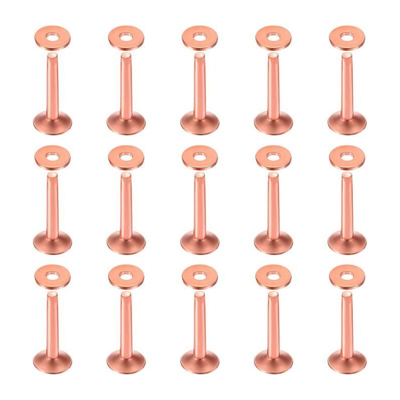 Satz Von 50 Kupfernieten Und -senkern, 10 × 3,3 × 19 Mm, Für Gürtel, Geldbörsen, Halsketten Und Lederwaren
