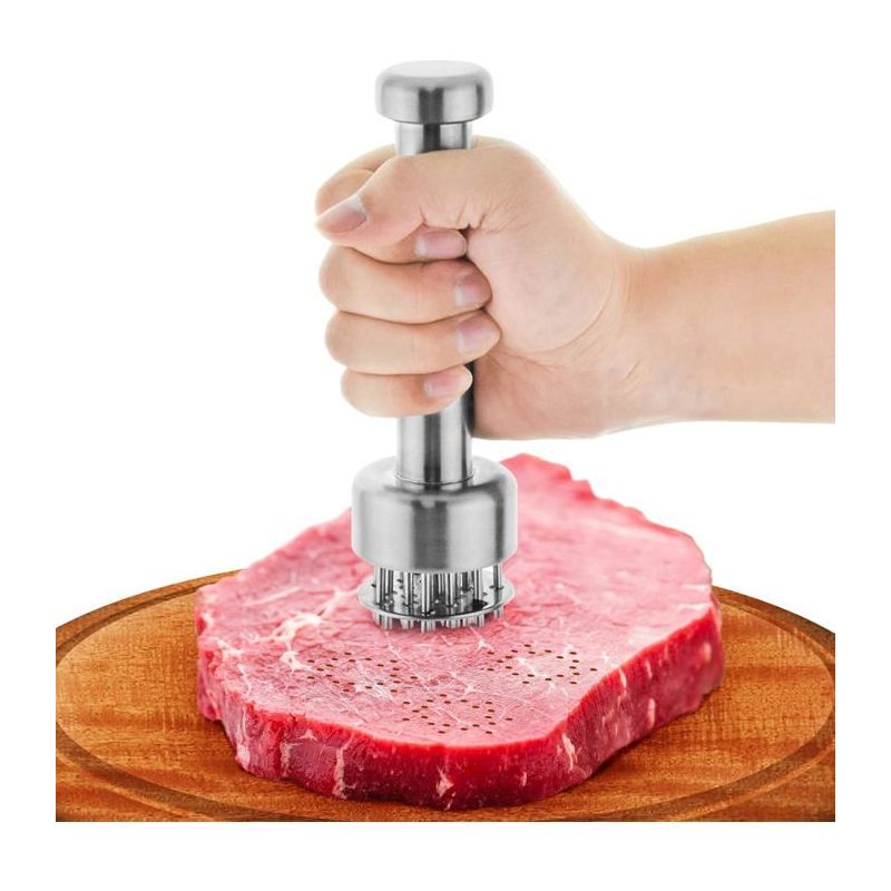 Fleischklopfer Aus Edelstahl, 20 Cm – Handhammer Für Steak/hähnchen/fisch/rindfleisch – Professionelles Küchenutensil