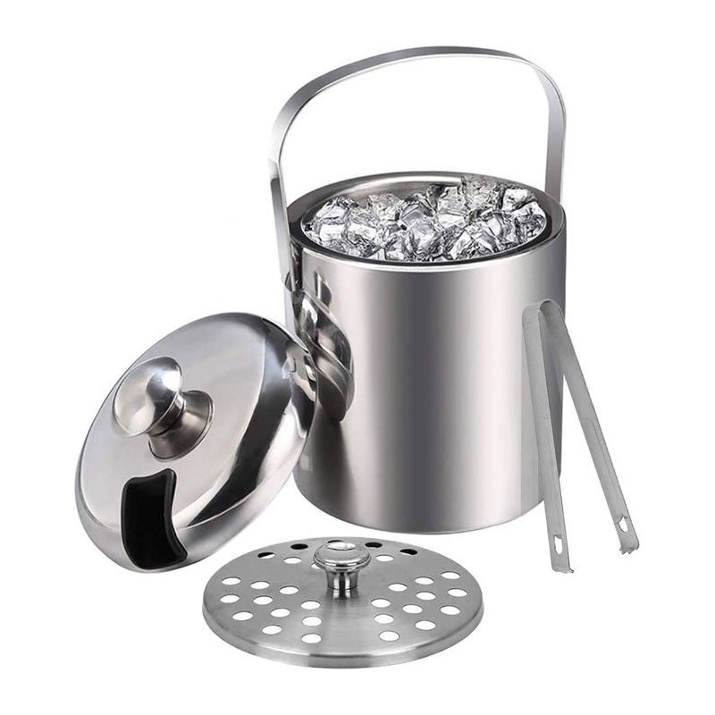 Elegantes Design-eiswürfelbehälter Mit Komplettem Zubehör. Langanhaltende Kälte, Ideal Für Cocktails Und Champagner.