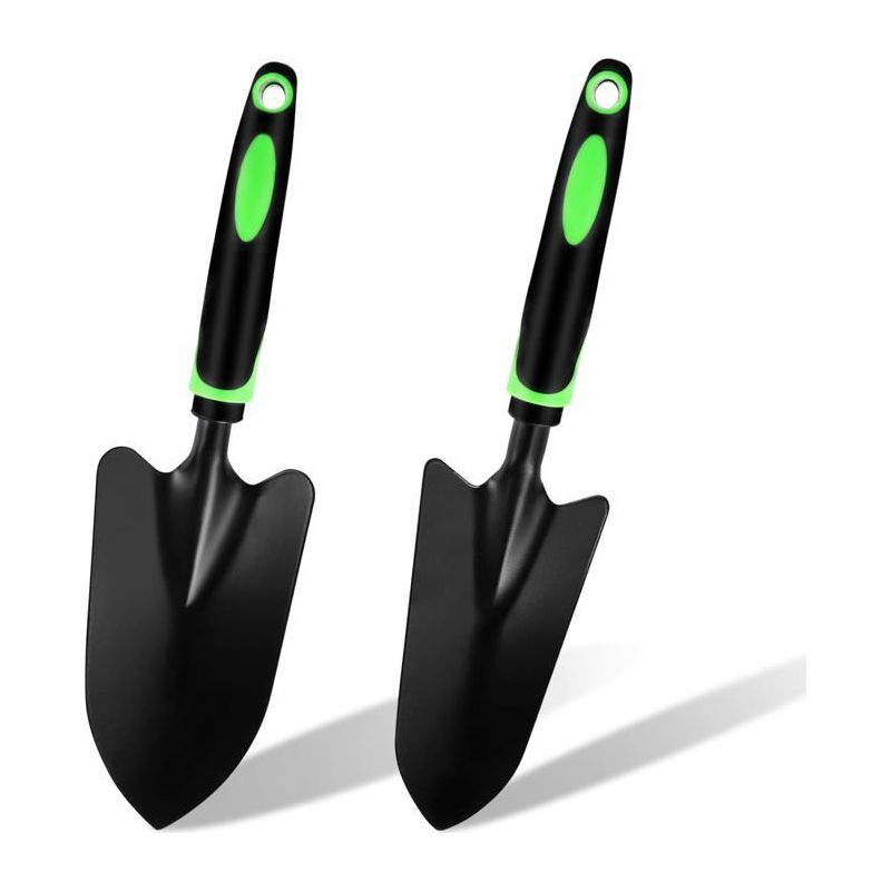 2 Gartenkellen Aus Stahl – Für Präzises Pflanzen Und Umpflanzen – Kurzer Griff Für Bessere Kontrolle