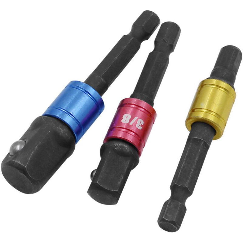 Schlagbohrer-stecknussadapter - Adapter Für Schlagbohrer-stecknüsse, Langer Schraubendreher-bithalter, Ratsche, Bohrmaschinen, 1/4, 1/2, 3/8 Zoll, Geschenk Für Männer, Zubehör