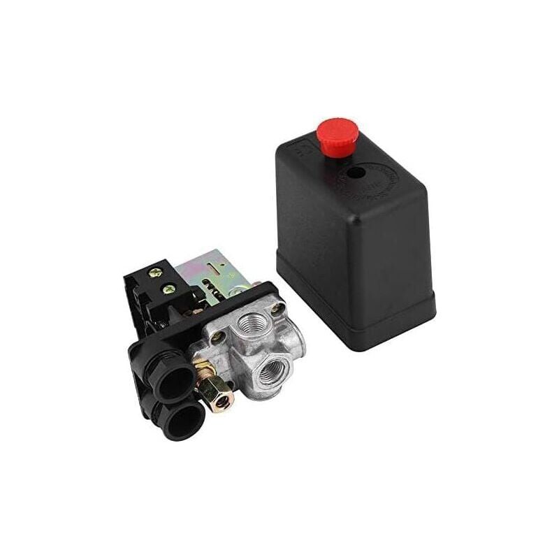 240v 16a Anschluss 90psi -120psi Luftkompressor-druckschalter Steuerregler Mit Messungen Für Schnelle Druckreduzierung
