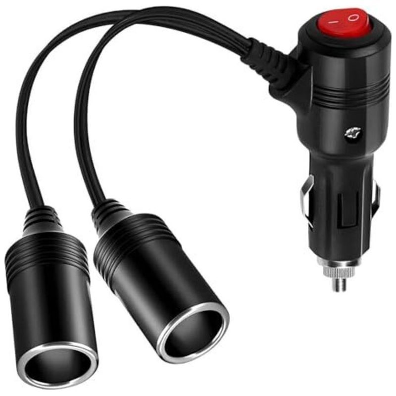 Doppelte Zigarettenanzünder-steckdose Mit Schalter, Zigarettenanzünder-verteiler, 12v/24v Adapter Für Zigarettenanzünder-steckdose, Für Auto, Motorrad