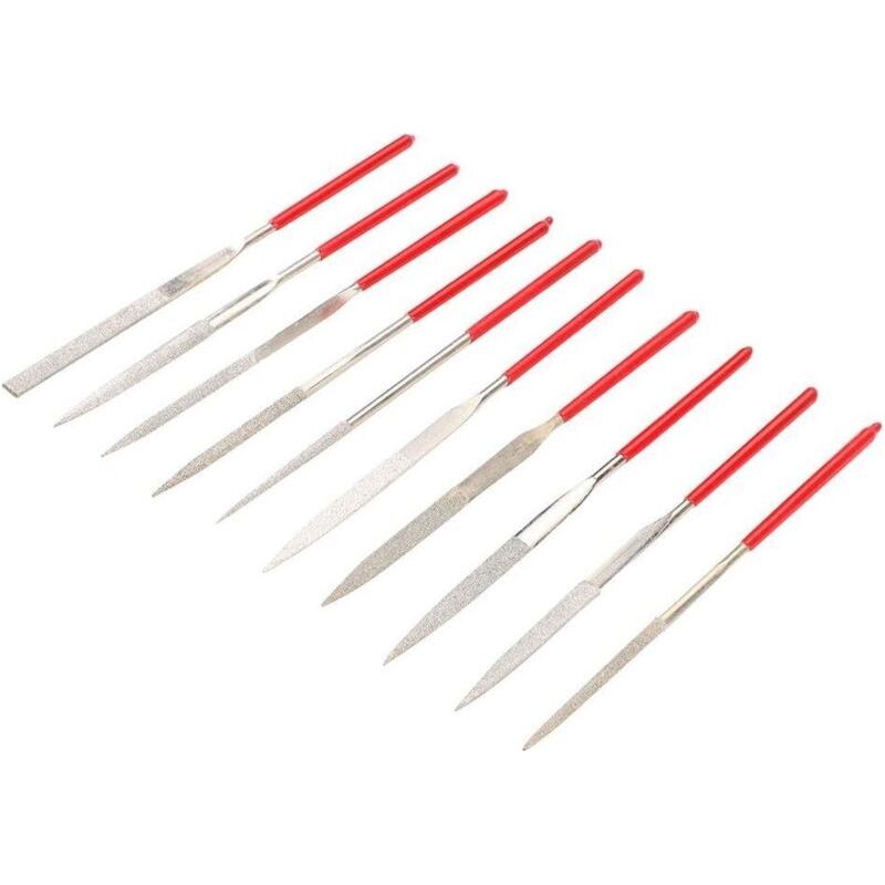 Satz Von 10 Gitarrenfeilen, Für Sattel Und Steg, Rillen, Reparaturwerkzeuge, Reinigung Und Wartung Von Gitarre Und Violine