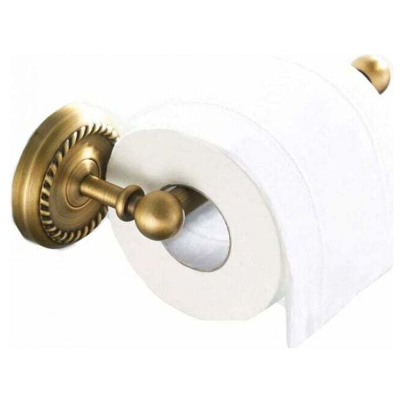 Antiker Wand-toilettenpapierhalter Aus Messing, Retro-badrollenhalter Mit Handyhalterung