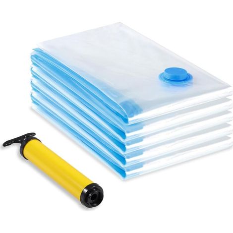 Vakuum-aufbewahrungsbeutel 5er-pack, 60x80 Cm, Robustes Pa+pe-material, Spart Bis Zu 80 % Platz