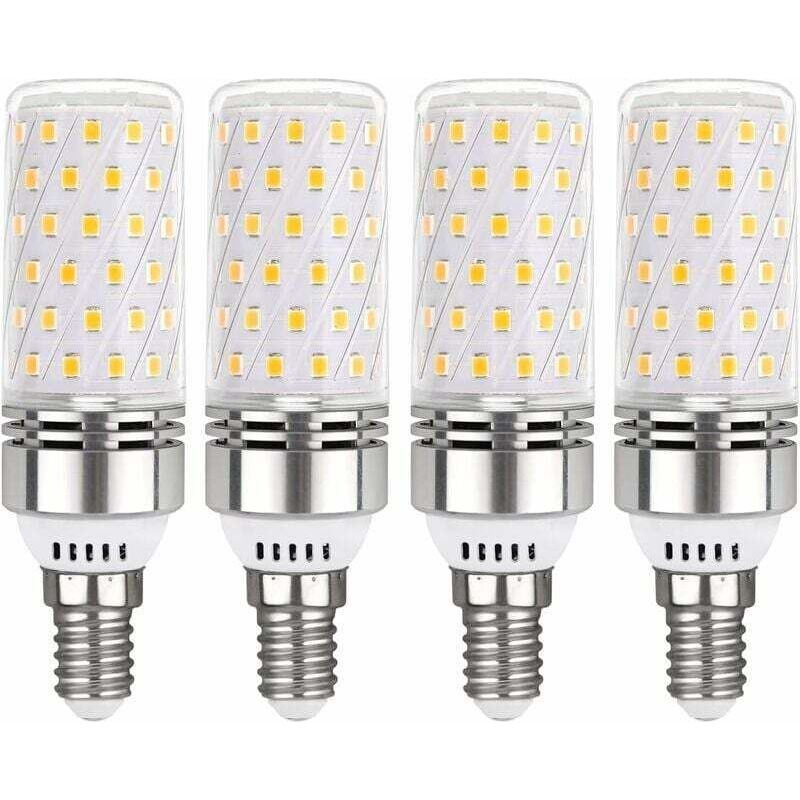 E14 Led-glühbirne 12w Kaltweiß 6000k, 1450lm, Equivalent Zu 100w E14 Halogen, 360° Licht, Ac 220v, E14 Led-lampe Für Innenbeleuchtung, Nicht Dimmbar, 4er-pack