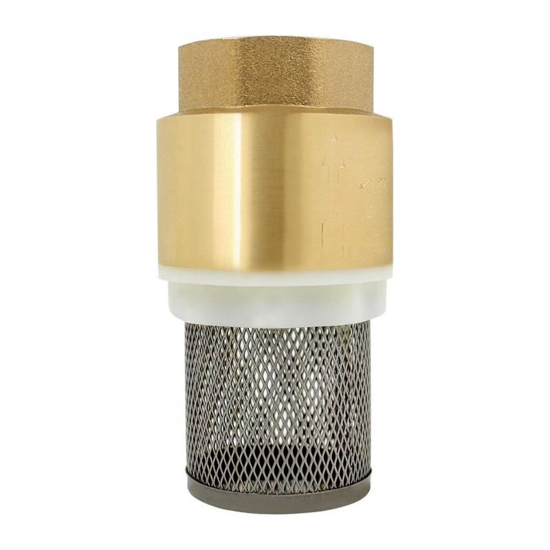 Vertikales Federbelastetes Rückschlagventil Aus Kupfer 1/2" (15x21) Mit Edelstahl-sieb - 1,6 Mpa