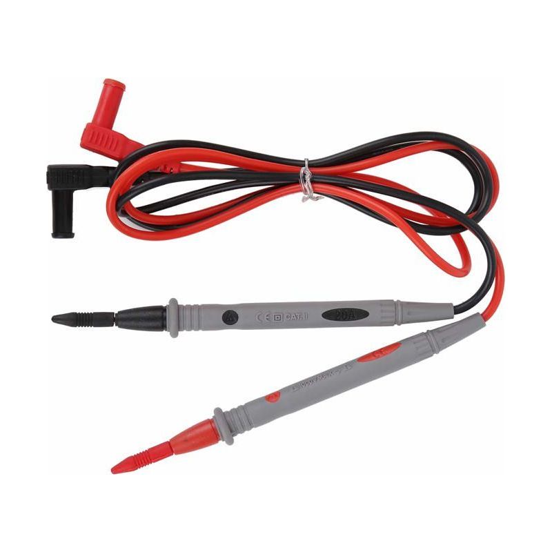 Silikon-multimeter-testkabel 1000v 20a – 2 Stück Rot/schwarz, 4-mm-bananenstecker, Vergoldete Kupferspitzen