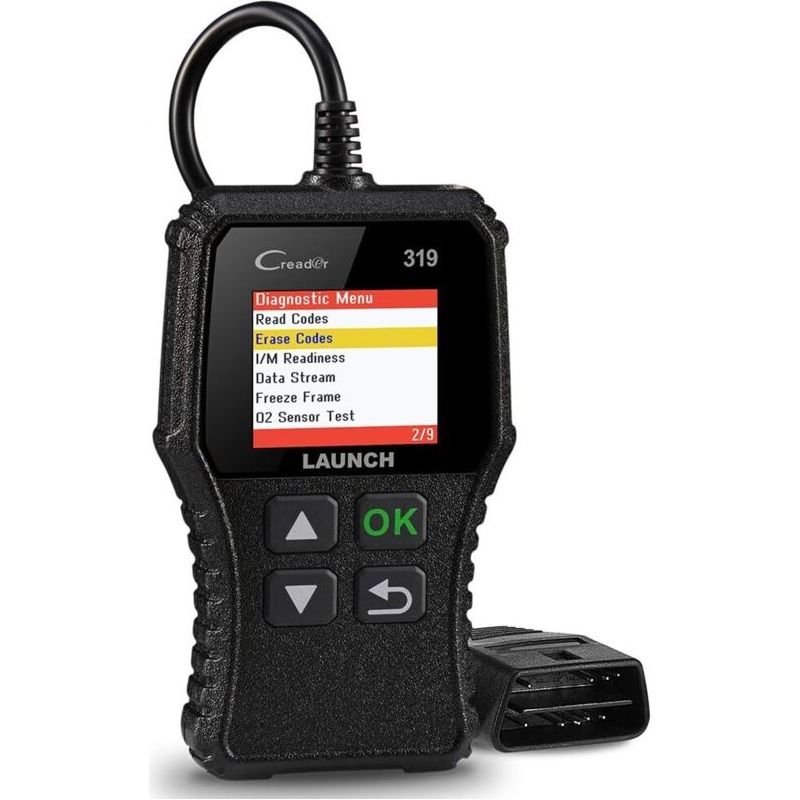 Launch Cr319 Obd2-lesegerät – Löschen Von Motorfehlercodes – Evap- Und Sauerstoffsensor-test – Kompatibel Mit Obdii-fahrzeugen – Plug-and-play-installation