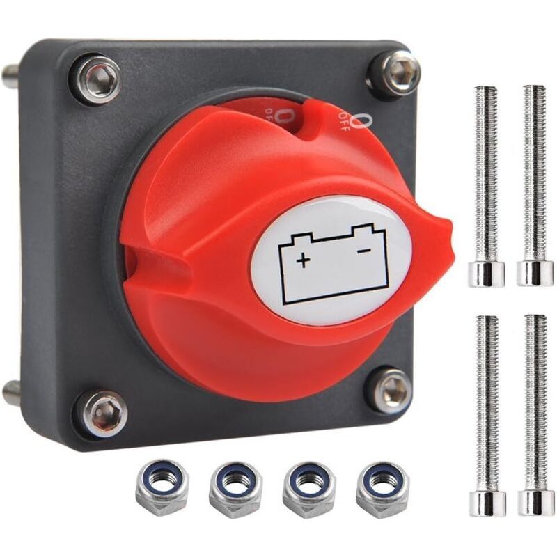 12v / 24v 300a Batterie-trennschalter, Wasserdichter Batteriehauptschalter Und Stromunterbrecher Für Autos, Boote, Marine, Motorräder Und Fahrzeuge