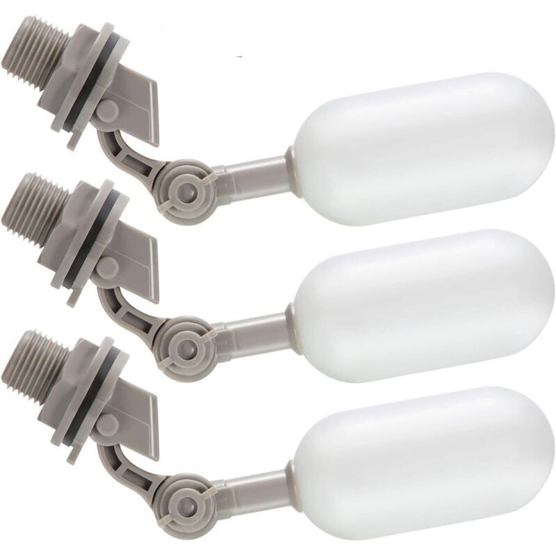 3er-set 1/2-zoll-schwimmerventile – Verstellbarer Arm – Korrosionsbeständiger Abs-kunststoff – Für Tränken Und Aquarien