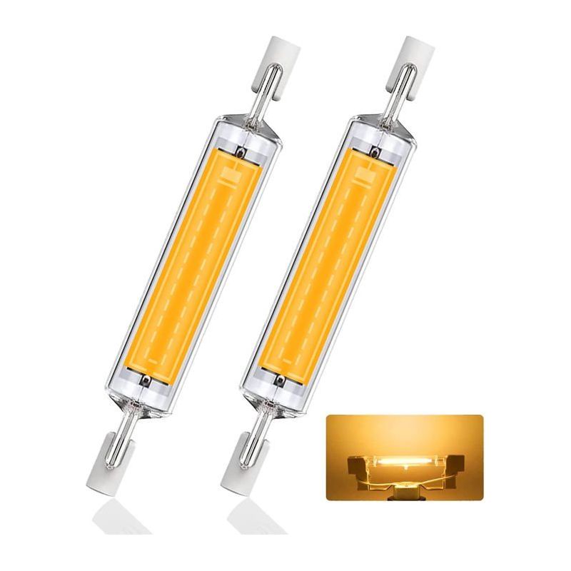 Led-r7s-glühbirne 118mm 10w (entspricht 100w) Warmweiß 3000k 1000 Lm - 2er-pack