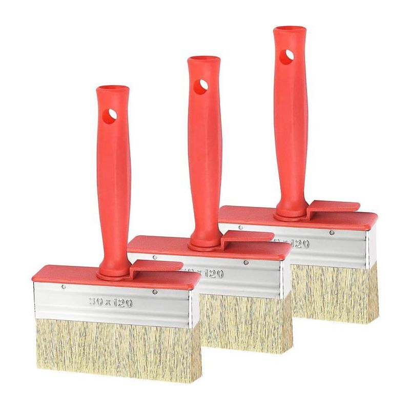 Pinsel - Aimoonsa - 30x120 Mm - Naturborsten - Ergonomischer Kunststoffgriff - 3er-pack
